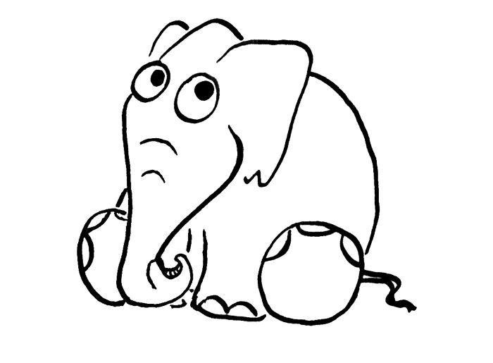 700x515 Elephant Template