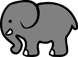 300x218 Elephant Clipart Big Elephant