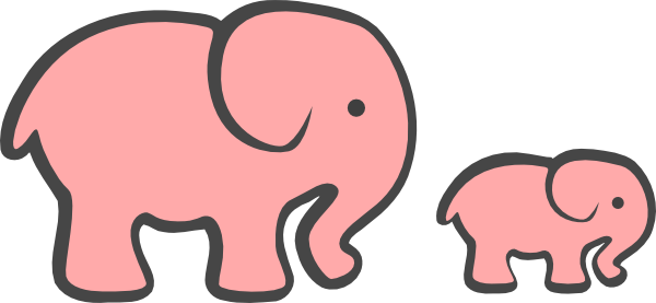 600x277 Baby Animal Clipart Small Elephant