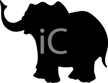 Elephant Clipart Black And White