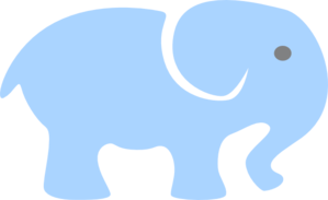 299x183 Blue Baby Elephant