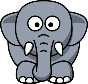 300x286 Free Elephant Clipart Clip Art Pictures Graphics Illustrations 3