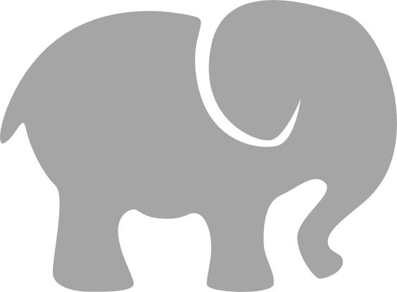 564x415 Elephant Silhouette Clip Art Gray Elephant Clip Art Vector