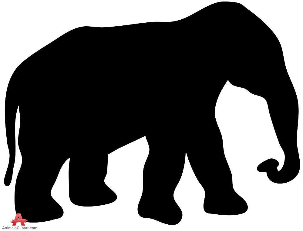 999x764 Shadow Clipart Elephant