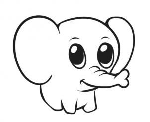 302x246 Best Simple Elephant Drawing Ideas What Do