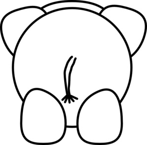 298x294 Elephant Rear