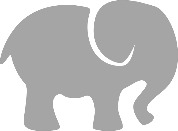 600x442 Cute Elephant Clip Art