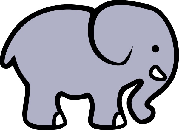 600x436 Cartoon Elephant Clip Art Free Vector In Open Office Drawing Svg