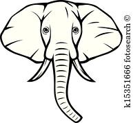 193x179 Elephant Head Clip Art And Illustration. 1,791 Elephant Head