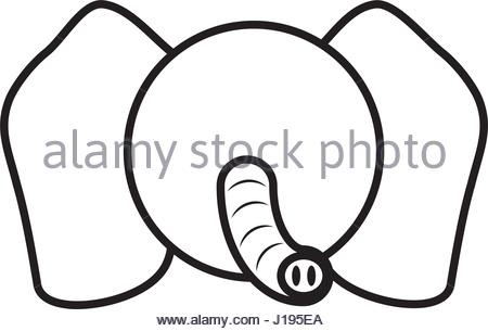 450x305 Elephant Mascot Head Vector Graphic Stock Vector Art