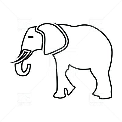 400x400 Outline Of Elephant Cool Black Outline Mandala Elephant Tattoo