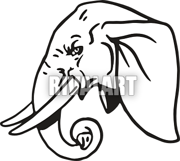 361x323 Trunk Clipart Elephant Head