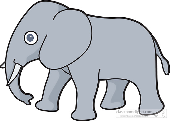 550x392 Clip Art Elephants