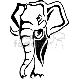 300x300 Royalty Free Wild Elephant 072 385462 Vector Clip Art Image