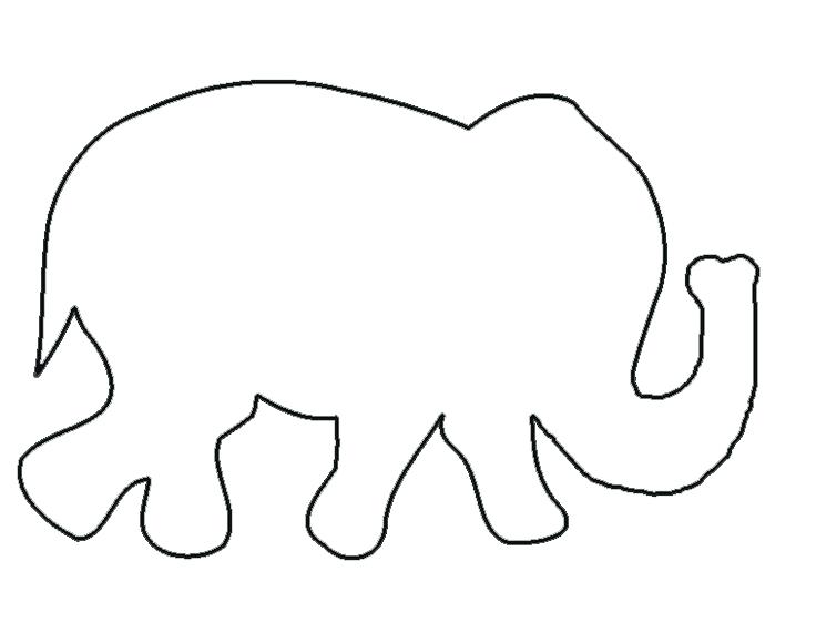 Elephant Outline | Free download on ClipArtMag