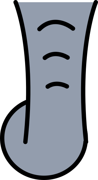 324x594 Cartoon Elephant Trunk Clip Art