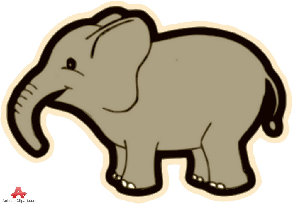999x697 Retro Elephant Sticker Clipart Design Free Clipart Design Download