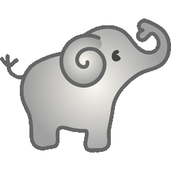 250x250 Baby Elephant Clip Art