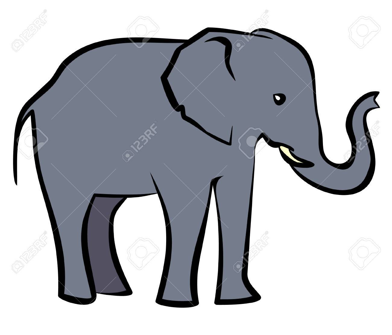 1300x1110 Baby Elephant. Vector Illustration Royalty Free Cliparts, Vectors