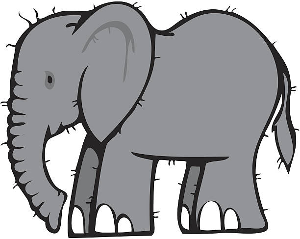 612x487 Elephant Clipart Side View