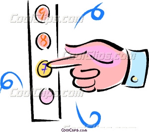 300x267 Hand Pushing Elevator Buttons Vector Clip Art