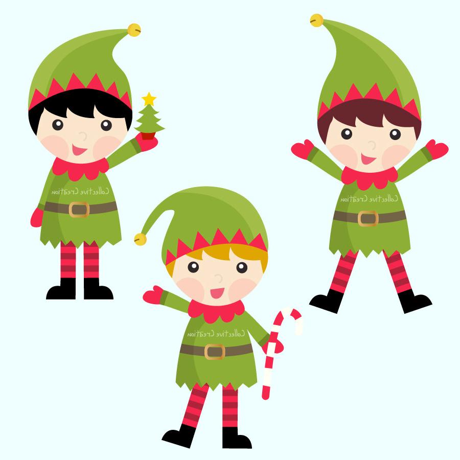 900x900 Unique Elf Christmas Elves Clipart Library