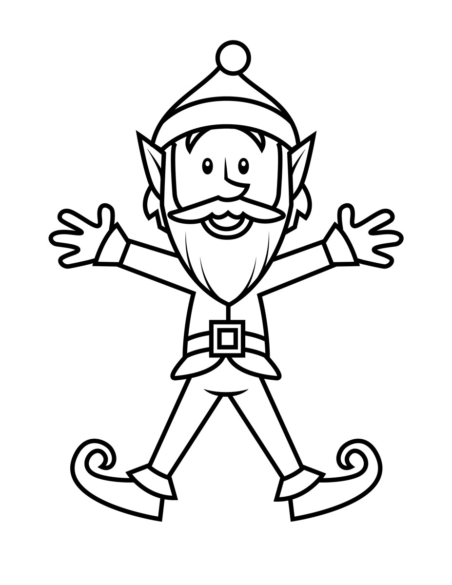927x1200 Coloring Pages Of Elves Christmas Girl Elf Coloring Pages