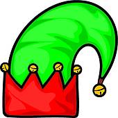 170x170 Clip Art Of Christmas Elf Hat K20117509