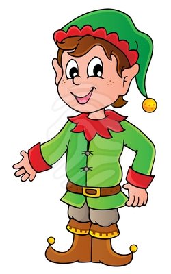 250x400 Free Elf Clipart