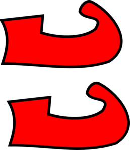 258x298 Red Elf Shoes Clip Art