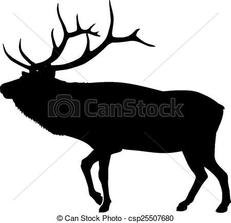 450x436 The Best Elk Silhouette Ideas Deer Head