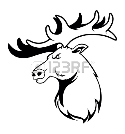 421x450 Elk Clip Art