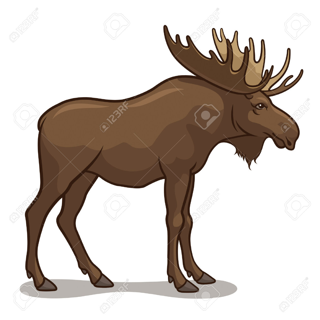 1300x1300 Elk Clipart Angry