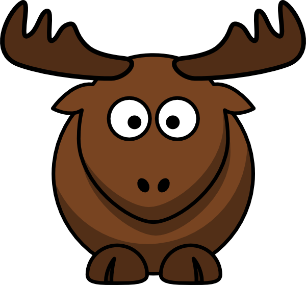 600x559 Cartoon Elk Clip Art Free Vector 4vector