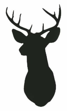 236x390 Deer Head Silhouette Clip Art