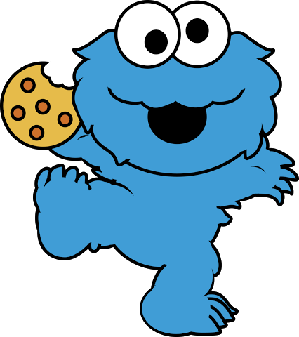 426x480 Sesame Street Cookie Monster Clipart