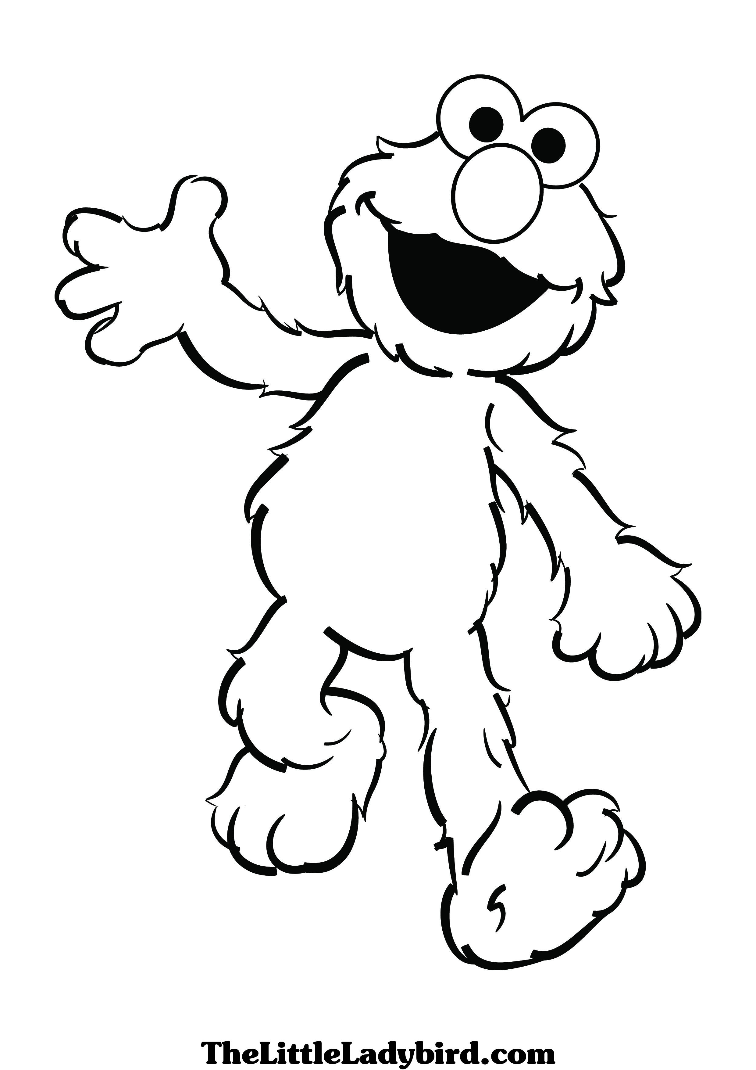 2480x3508 Sesame Street Clipart Black And White