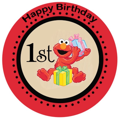 400x400 Birthday Invitation Card Elmo 1st Birthday Invitations