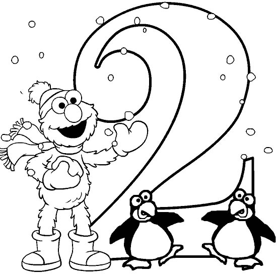 550x550 Elmo Coloring Page