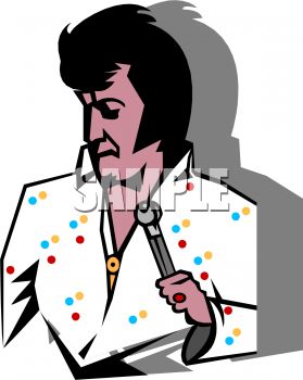 279x350 Cartoon Of An Elvis Singer