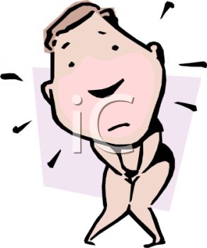 292x350 Cartoon Of A Nude Man Depicting The Saying Naked As A Jay Bird