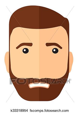 333x470 Clipart Of Embarrassed Hipster Man. K33318954