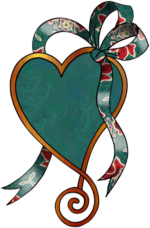510x776 Flaming Green Hearts Clipart