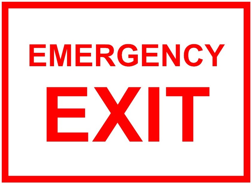 803x589 Exit Sign Clip Art Many Interesting Cliparts
