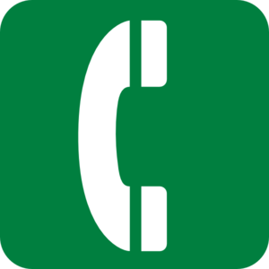 300x300 Green Emergency Phone Clip Art