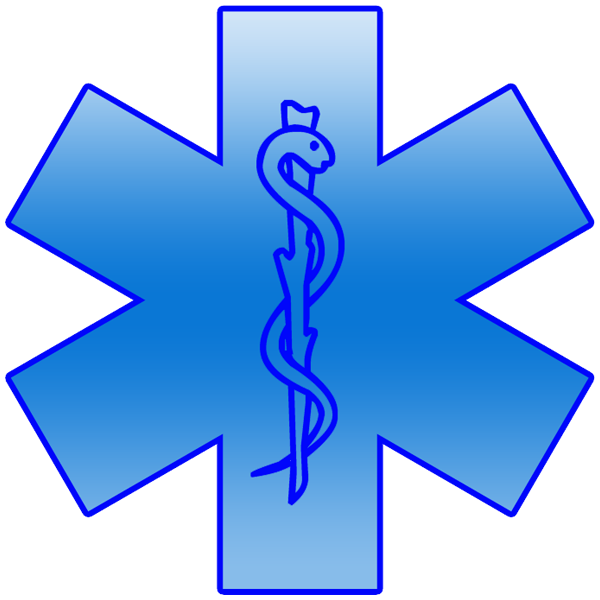 600x600 Blue Star Of Life Clipart Clipart Image