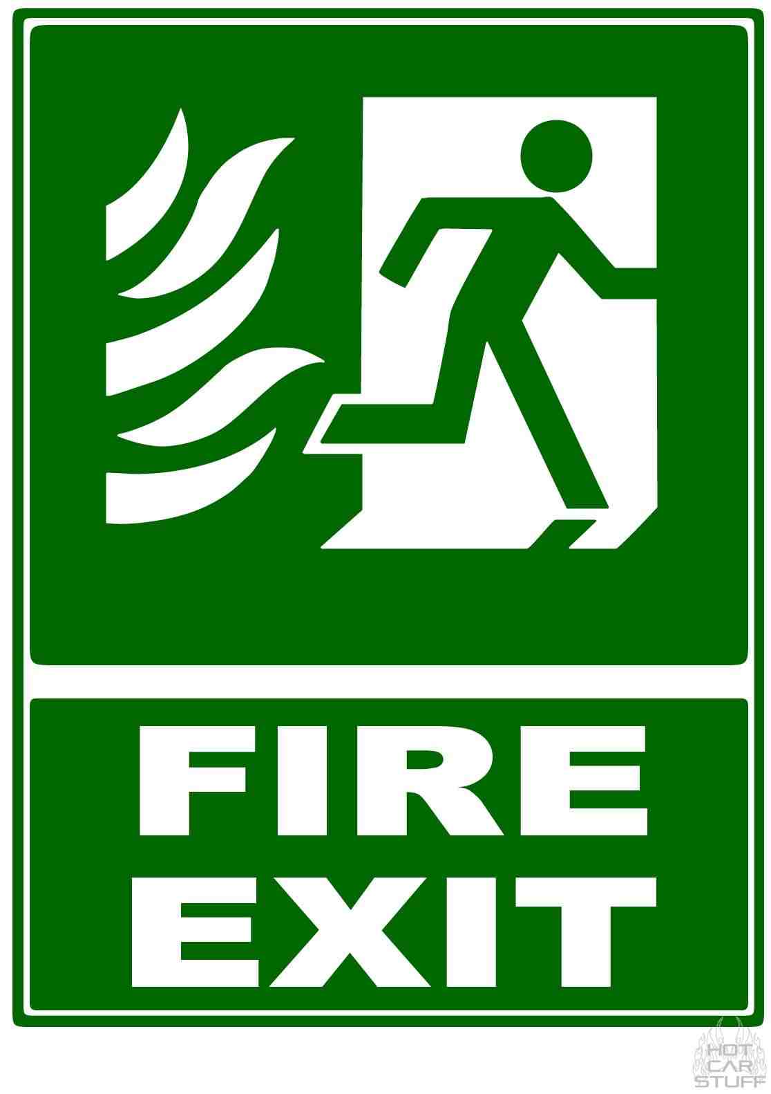 1116x1582 Fire Exit Signs