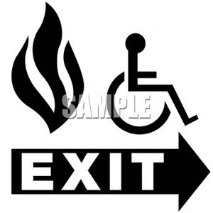 300x300 Emergency Exit Sign