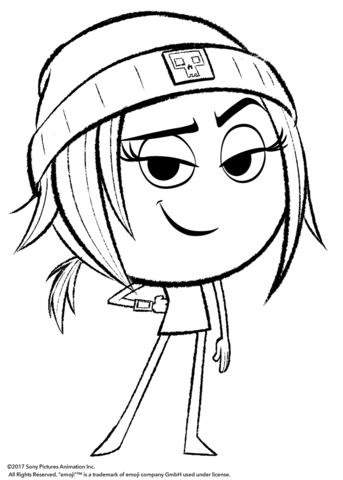 343x480 Jailbreak From Emoji Movie Coloring Page Free Printable Coloring