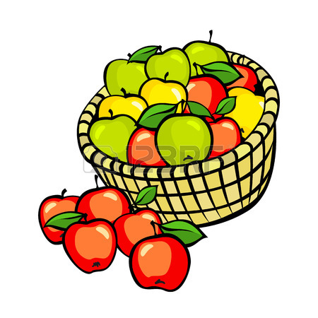 450x450 6,203 Apple Basket Stock Vector Illustration And Royalty Free